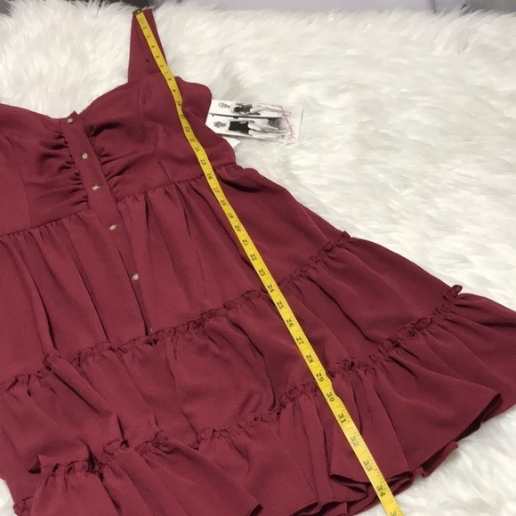 NWT Honey and Rosie Ruffled Tier Mini Dress Size Medium - Picture 7 of 14